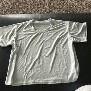 Gray Boxy Relaxed Short Sleeve Tee
